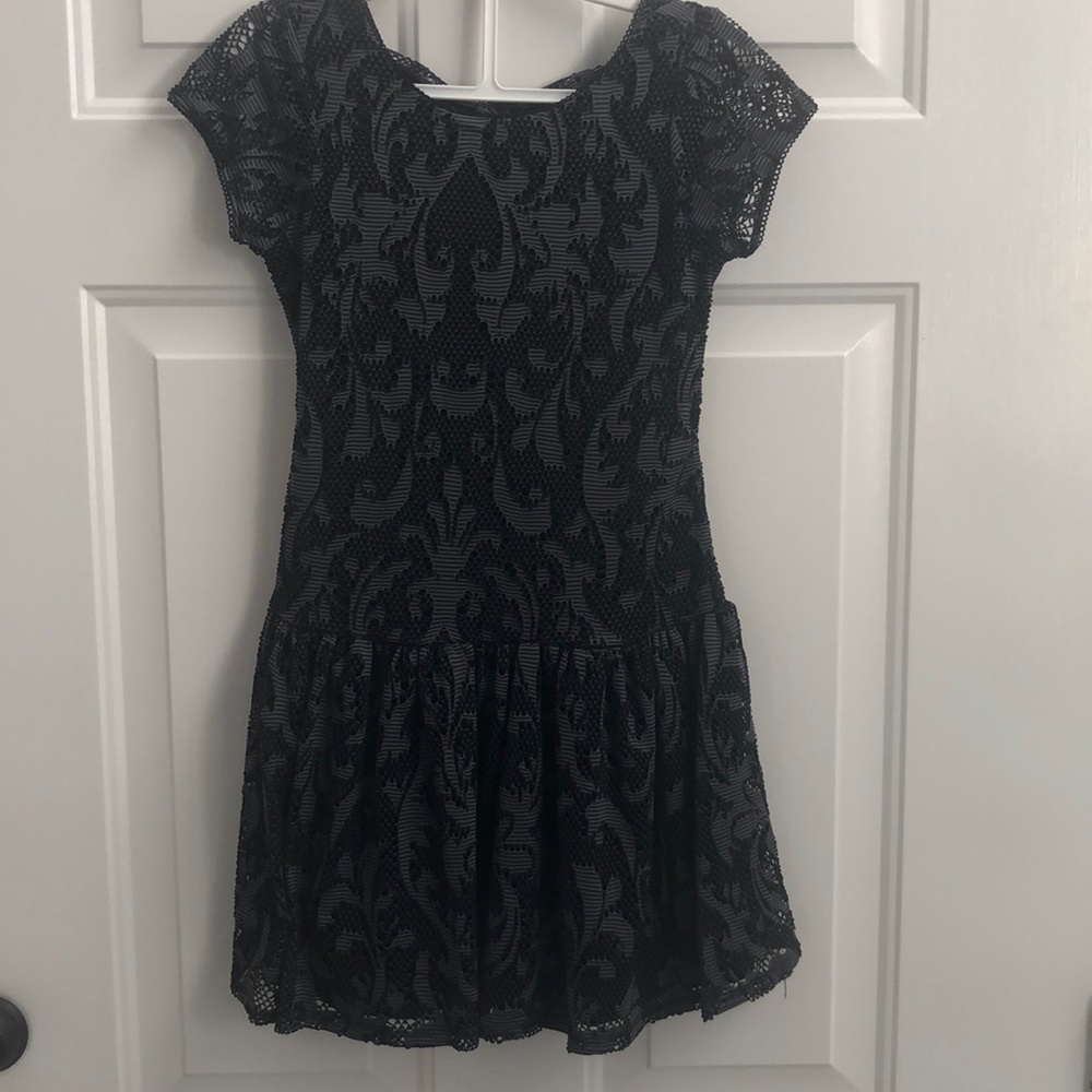 Girls Speechless black lace dress